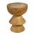 Table d'appoint Skirt bois naturel / Bois sculpté main - POLSPOTTEN