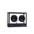 Diffusore bluetooth Small vetro nero trasparente / L 26 x H 20 cm - Vetro temperato - Transparent Speaker
