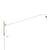 Potence Wall light with plug metal white / Jean Prouvé (1950) - L 203 cm - Vitra