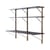 Scrivania a muro Kaari legno nero / L 200 x H 142 x P 55/35 cm - Bouroullec, 2015 - ARTEK