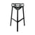 Stool One Bar stool metal black H 77 cm - Metal - Magis