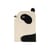 Kinderteppich Panda textil schwarz / 101 x 71 cm - EO