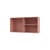 Portaoggetti da parete Ripple I legno rosa / Utensile - L 69,6 x P 20 x H 35,4 cm / Vetro ondulato - MONTANA