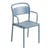 Linear Stackable armchair metal blue / Steel - Muuto