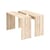 Table rectangulaire Join-In bois naturel / Set 2 tables dissociables - L 124 x larg. 39/79 cm - KARUP