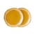 Piatto da dessert 70s ceramics ceramica giallo / Set di 2 - Ø 22 cm - HK LIVING