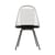 Sedia Wire Chair DKX metallo tessuto nero / imbottita - By Charles & Ray Eames, 1951 - Vitra