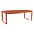 Tavolo rettangolare Bellevie metallo arancione / 196 x 90 cm - da 8 a 10 persone - Fermob
