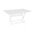 Klapptisch Caractère metall weiß / 128 x 90 cm - 6 Personen / Metall - Fermob