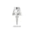 Lampe extérieur sans fil rechargeable Battery LED plastique transparent / H 22 cm - USB - Kartell