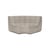 Divano d'angolo N701 tessuto beige / Modulo ad angolo arrotondato a 90° - L 120 cm / Cotone riciclato - Ethnicraft