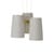 Sospensione Fiesta LED tessuto bianco / 3 Paralumi - Ø 63 cm - Dix Heures Dix