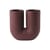 Vaso Kink ceramica rosso / Earnest Studio, 2018 - H 26,3 cm - Muuto