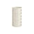 Ablage Facet High plastikmaterial beige / H 65 cm - 3 Türen - Hay