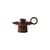 Momento JH39 Candle stick ceramic brown / Jaime Hayon - Ø 11.8 x H 8.5 cm - &tradition
