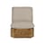 Fauteuil rembourré Bohemian ‘72 tissu fibre végétale blanc beige / Réédition 1972 - Rotin - Gubi