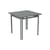 quadratischer Tisch Costa metall grau / 80 x 80 cm - Fermob
