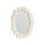 Specchio murale Dribble materiale plastico bianco / 41,5 x 29,5 cm - Poliresina - & klevering