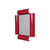 Ouverture Wall mirror metal red / 40 x 60 cm - Axel Chay