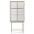 Haze Utensil metal glass beige / L 70 x H 155 cm - Fluted glass - Ferm Living
