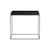 Couchtisch Tray metall schwarz / 60 x 40 x H 54 cm - Hay