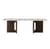 Androgyne Lounge Wood Coffee table stone beige natural wood / 120 x 45 x H 37.8 cm - Wooden base - Audo Copenhagen