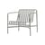 Fauteuil bas Palissade métal gris / Dossier bas - Bouroullec, 2016 - Hay