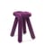 Gepolsterter Hocker Bold textil violett gepolstert / Stoff - Moustache