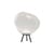 Schnurlosleuchte Melt LED Large plastikmaterial weiß / Ø 50 cm - zum Stellen oder Hängen - Tom Dixon