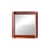 Specchio murale Coves ceramica arancione / Con ripiano - 60 x 60 cm - Magis