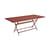 Tavolo pieghevole Caractère metallo rosso marrone / 90 x 190 cm - 8 a 10 persone - Fermob