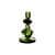 Portacandela  vetro verde Medio di Nienke Sikkem / H 23 cm - HK LIVING