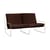 Canapé de jardin 2 places Desert tissu marron / L 156 cm - Ferm Living