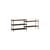 Étagère Shelving System – s.65.2.A bois marron / L 162 x H 65 x Prof. 35 cm - MOEBE