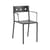 Fauteuil empilable Balcony métal noir / Bouroullec, 2022 - Hay
