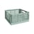 Panier Colour Crate plastique vert Large Square / 42 x 42 cm - Recyclé - Hay