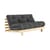 Schlafcouch Roots holz grau / B 160 cm - 3 Positionen / Struktur Pinie Klare Kiefer - KARUP