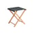 Tabouret pliant Outdoor Market tissu noir / Jasper Morrison - Hay