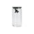 Bocal hermétique Gianni a little man holding on tight verre plastique noir / 140 cl - Alessi
