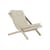 Gepolsterter Sessel Boogie holz beige - KARUP