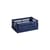 Korb Colour Crate plastikmaterial blau Small / 17 x 26,5 cm - Recycelt - Hay