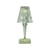 Lampada da esterno ricaricabile senza fili Battery LED materiale plastico verde / Ø 12 x H 30 cm - Riciclato - Kartell