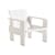 Lounge-Sessel Crate Outdoor holz weiß / Gerrit Rietveld - Holz - Hay