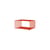 Regal Panton Wire Single Half metall orange / 34,8 x H 17.2 x T 25.7 cm - Verner Panton, 1971 - MONTANA