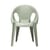 Bell Stackable armchair plastic material green grey / By Konstantin Grcic / Recycled polypropylene - Eco-designed - Magis