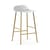Tabouret de bar Form plastique blanc / H 65 cm - Pied laiton - Normann Copenhagen