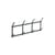 Wandgarderobe Tape Small metall schwarz / B 49,5 x H 22 cm - Hay