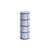 Bougie bloc Column bleu / Ø 7 x H 20 cm - Hay
