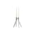 Kerzenleuchter Abbracciaio metall silber / Philippe Starck, 2012 - Kartell