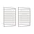 Lot de 2 montants muraux / H 50 x P 30 cm - String Furniture